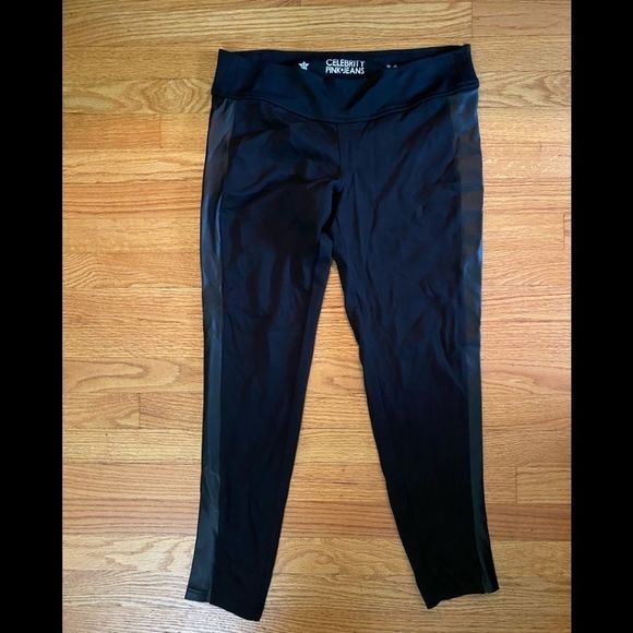 Celebrity Pink Pants - Celebrity Pink jeans Size 11, juniors Faux leather side leggings